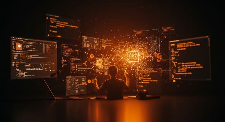 Integración de IA y programación artesanal en desarrollo de software destacando ventajas, riesgos y automatización.