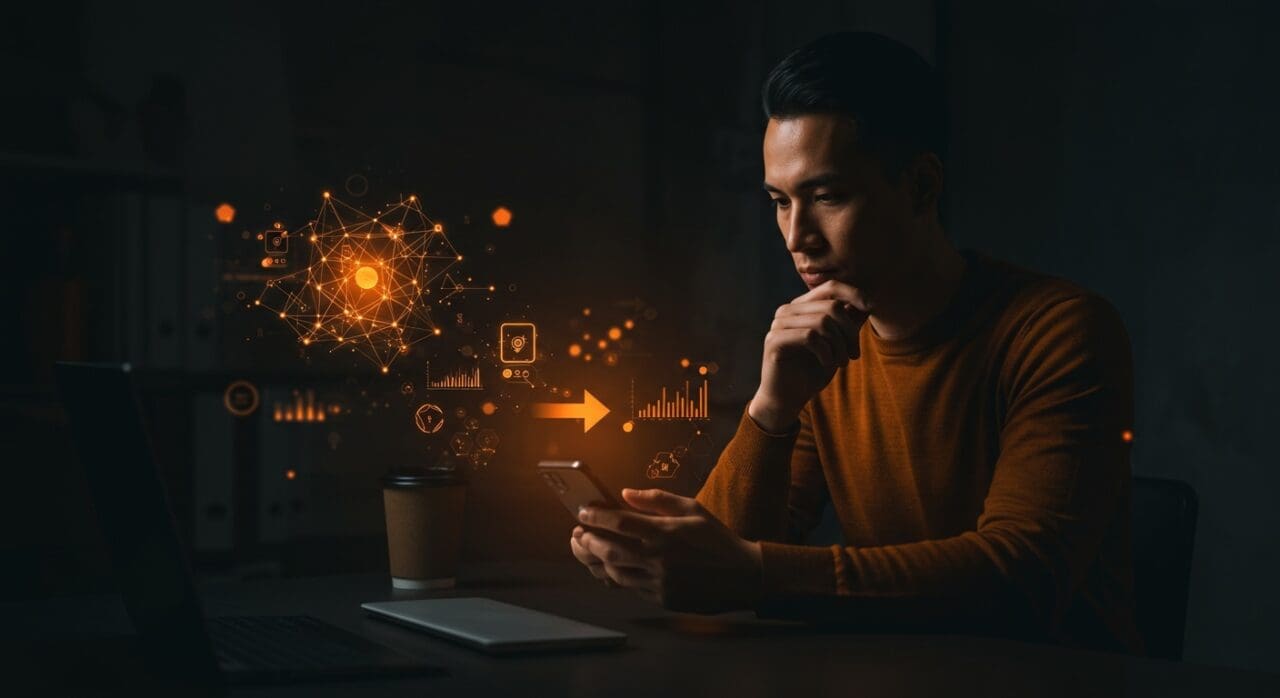 App de productividad Indy para profesionales con TDAH, mostrando enfoque y apoyo mental con tecnología AI en un entorno moderno.