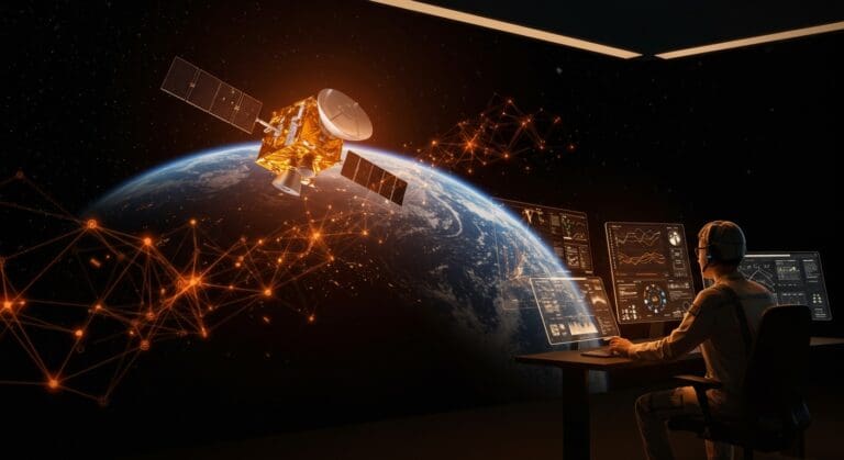 Inteligencia artificial aplicada a satélites para optimizar la automatización y asegurar misiones espaciales con telemetría avanzada.
