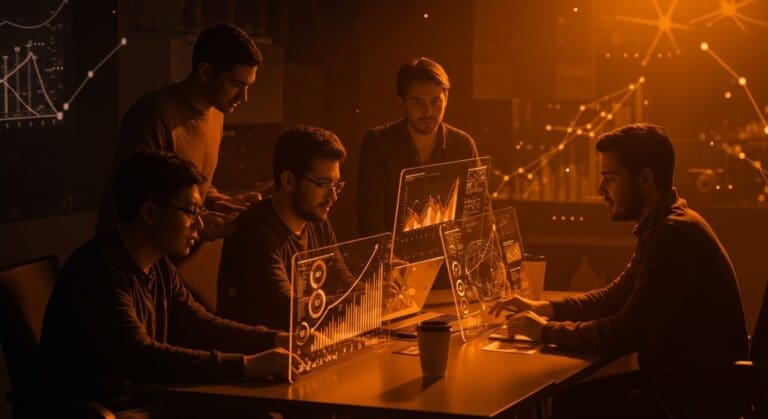 Inteligencia artificial impulsando la productividad y funding de startups LATAM en un entorno tecnológico innovador.