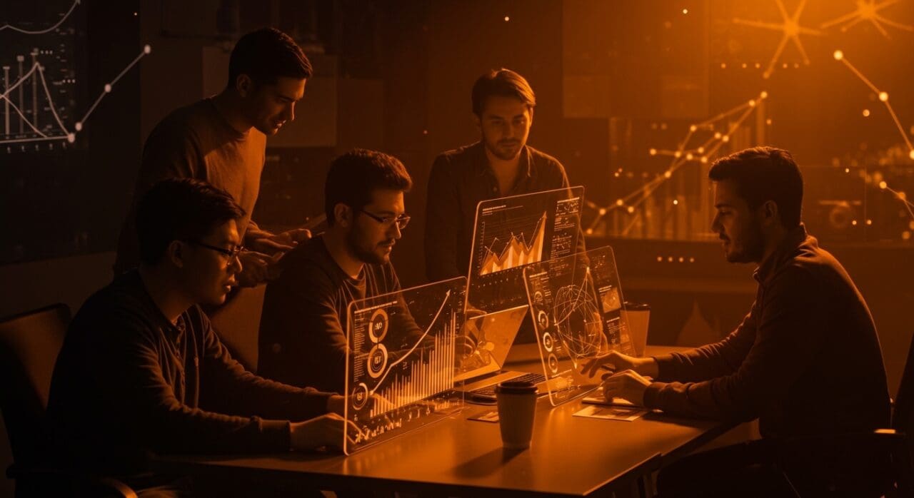 Inteligencia artificial impulsando la productividad y funding de startups LATAM en un entorno tecnológico innovador.