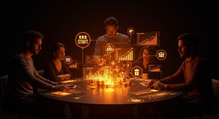 Colaboración de emprendedores españoles en rondas de financiación de startups mostrando tendencias y estrategias de inversión en 2025.