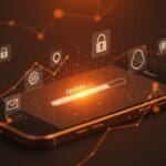 Actualización de software para iPhone 5s mostrando soporte técnico y longevidad en tecnología móvil por Apple.