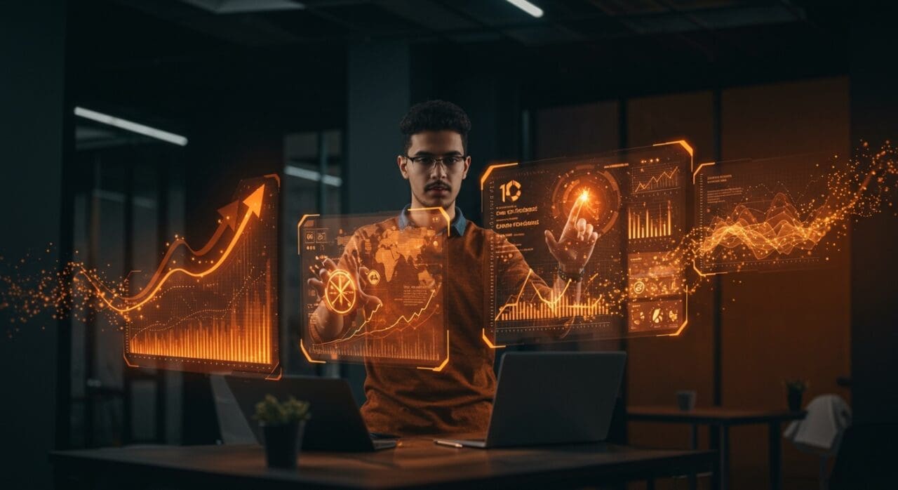 Startup fintech en México usando inteligencia artificial y automatización financiera para impulsar la expansión de empresas.