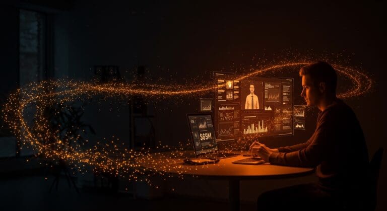 Tecnología IA aplicada en entrevistas con clientes para startups con financiamiento y escalamiento.