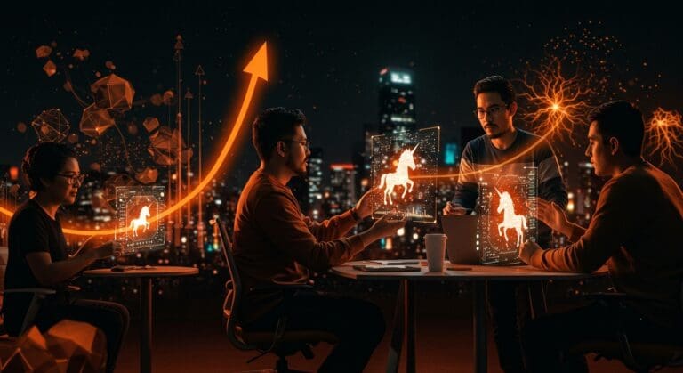 Más de 80 unicornios tech en 2025 representados por emprendedores hispanos y flujos de inversión de venture capital en ecosistema tecnológico.