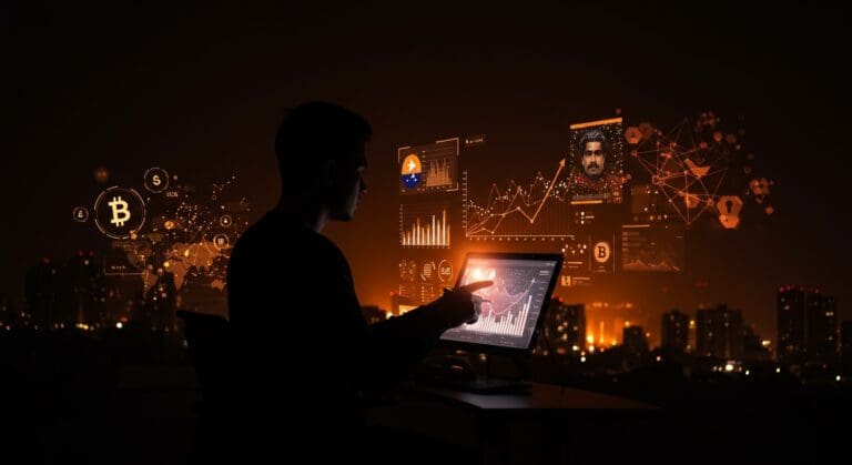 Mercados predictivos en fintech y criptomonedas con enfoque en regulación política en Venezuela y el caso Maduro.