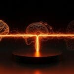 Interfaz cerebro-computadora no invasiva de Merge Labs con inversión récord de OpenAI destacando competencia tecnológica contra Neuralink.