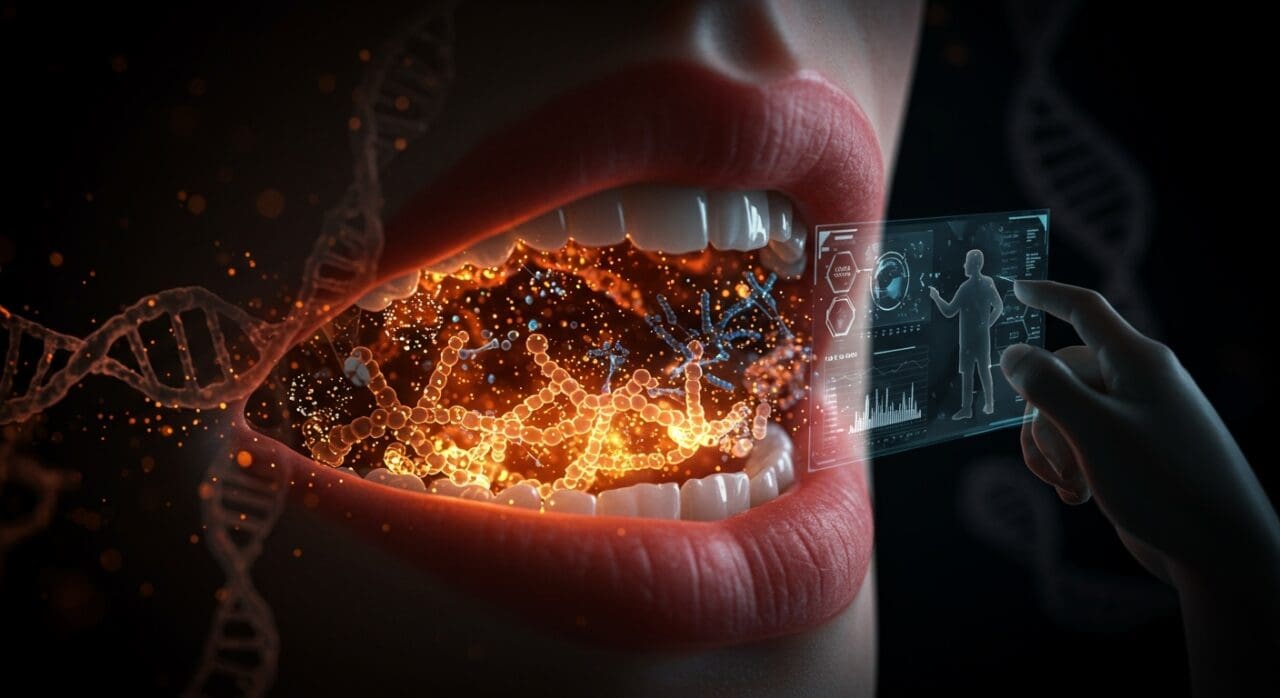 Secuenciación digital del microbioma oral tras consumo de probióticos, innovando en biotecnología para startups de salud digital.
