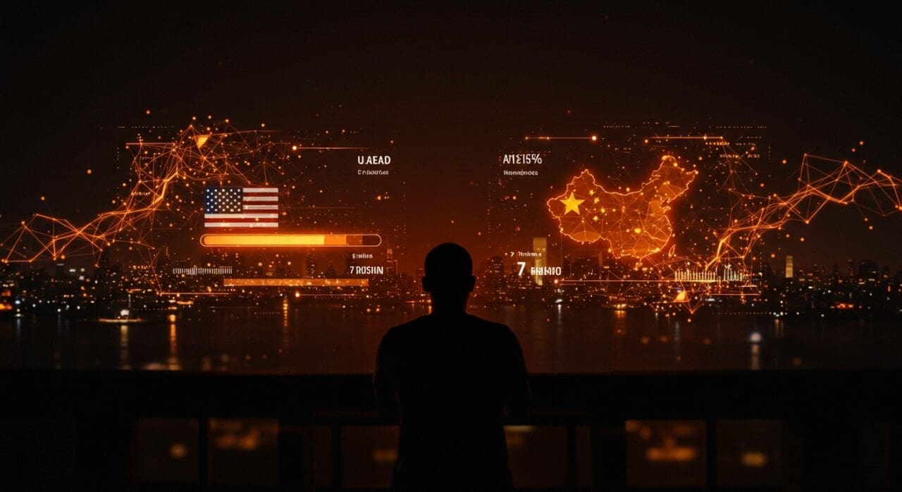 Modelos de IA chinos rezagados siete meses frente a Estados Unidos en tendencias tecnológicas y capacidad de inteligencia artificial, análisis para founders LATAM.