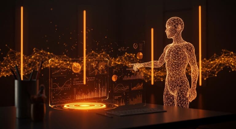 Modelo de IA GPT 5.2 resolviendo matemáticas avanzadas con innovadora tecnología en un entorno futurista de startups.