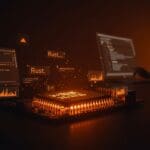 Interfaz de usuario terminal embebida para microcontroladores usando Rust, destacando eficiencia y escalabilidad en hardware embebido.