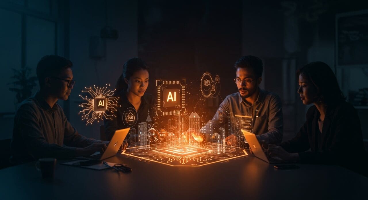 Colaboración de startups en IA abierta impulsada por Mozilla representando inversión y competencia en el ecosistema AI.