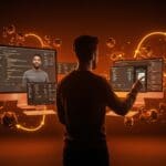 Desarrollador usando Nix-Darwin en macOS para automatización inmutable y gestión declarativa del entorno de desarrollo.