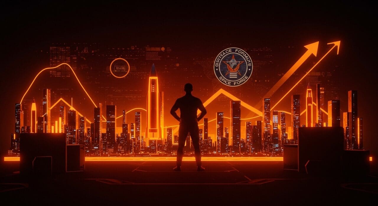 Founder de startup tecnológico alcanzando ronda de inversión Serie B y contrato con Space Force en El Segundo.