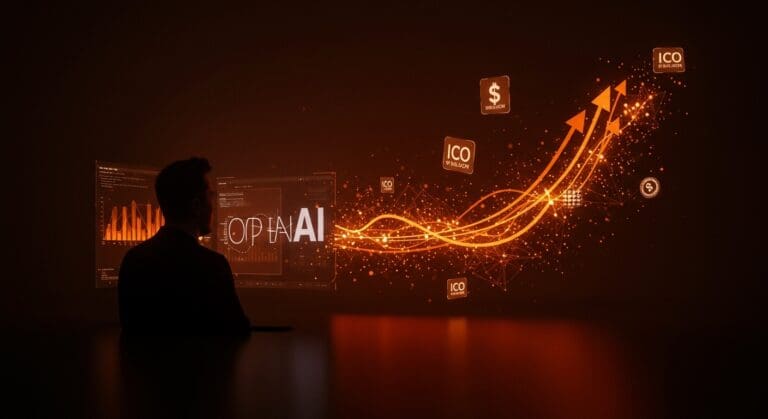 Disputa entre Elon Musk y OpenAI ilustrada con metáforas visuales de inteligencia artificial y financiación en startups tech.