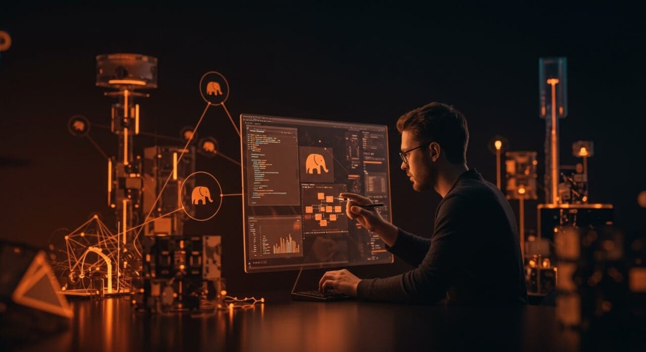 Ingeniero Rust trabajando en bases de datos Postgres para proyecto open source ParadeDB, destacando oportunidades laborales en startups tecnológicas.