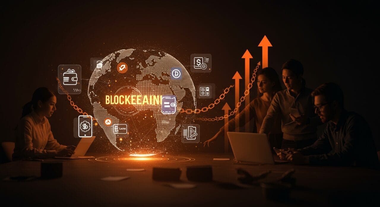 Equipo fintech utilizando tecnología blockchain para impulsar servicios financieros globales desde LATAM.