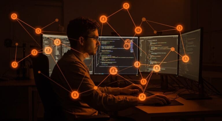 Ingeniero de software trabajando en código Go para una plataforma de acceso remoto seguro en una startup open source.