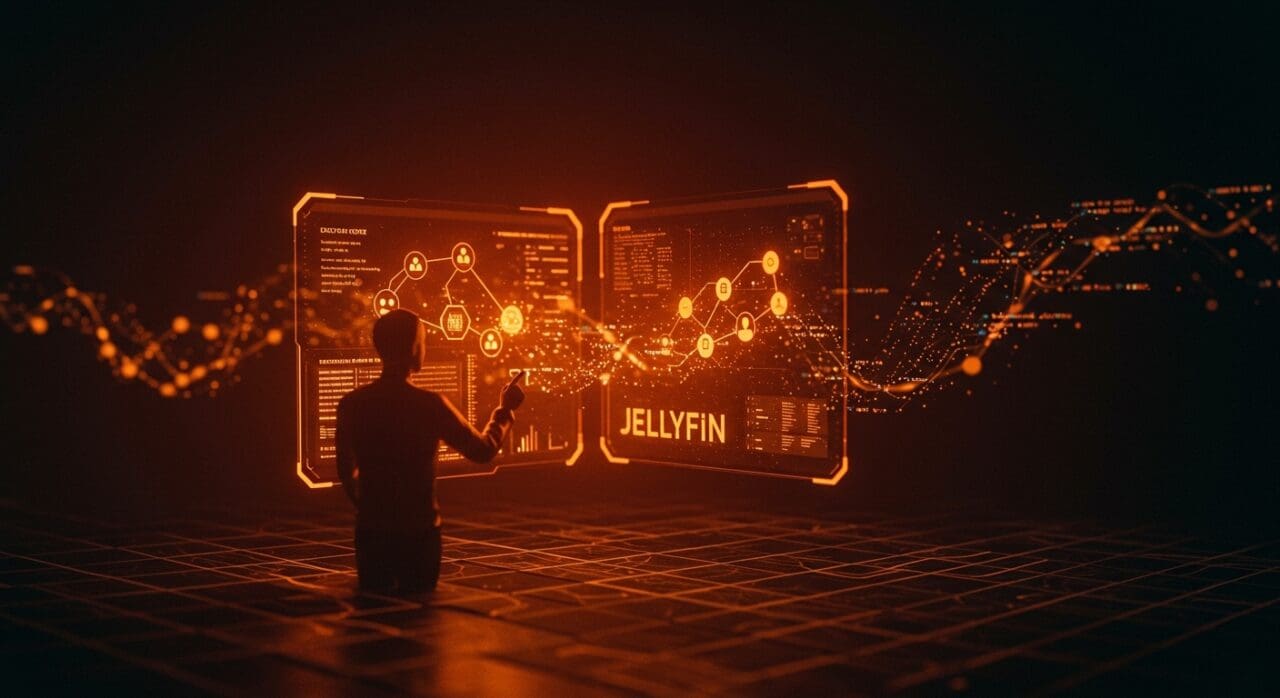 Políticas de IA y LLM en Jellyfin mostrando calidad, transparencia y ética en contribuciones de código abierto.