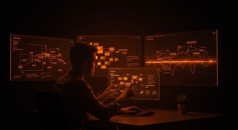 Founder gestionando sistemas event-driven con PostgreSQL como Dead Letter Queue para automatización y resiliencia en startups.