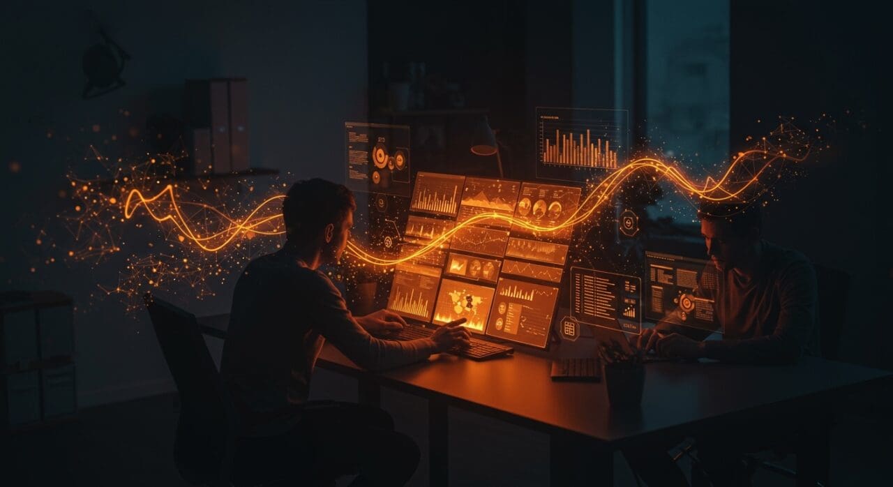 Sistemas RAG con IA aplicada visualizados mediante procesamiento semántico y multimodal para optimizar la gestión documental en startups.