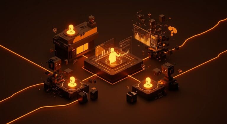 Ilustración conceptual de Reddit como strip mall digital mostrando la tensión entre monetización y comunidad para founders de plataformas digitales.