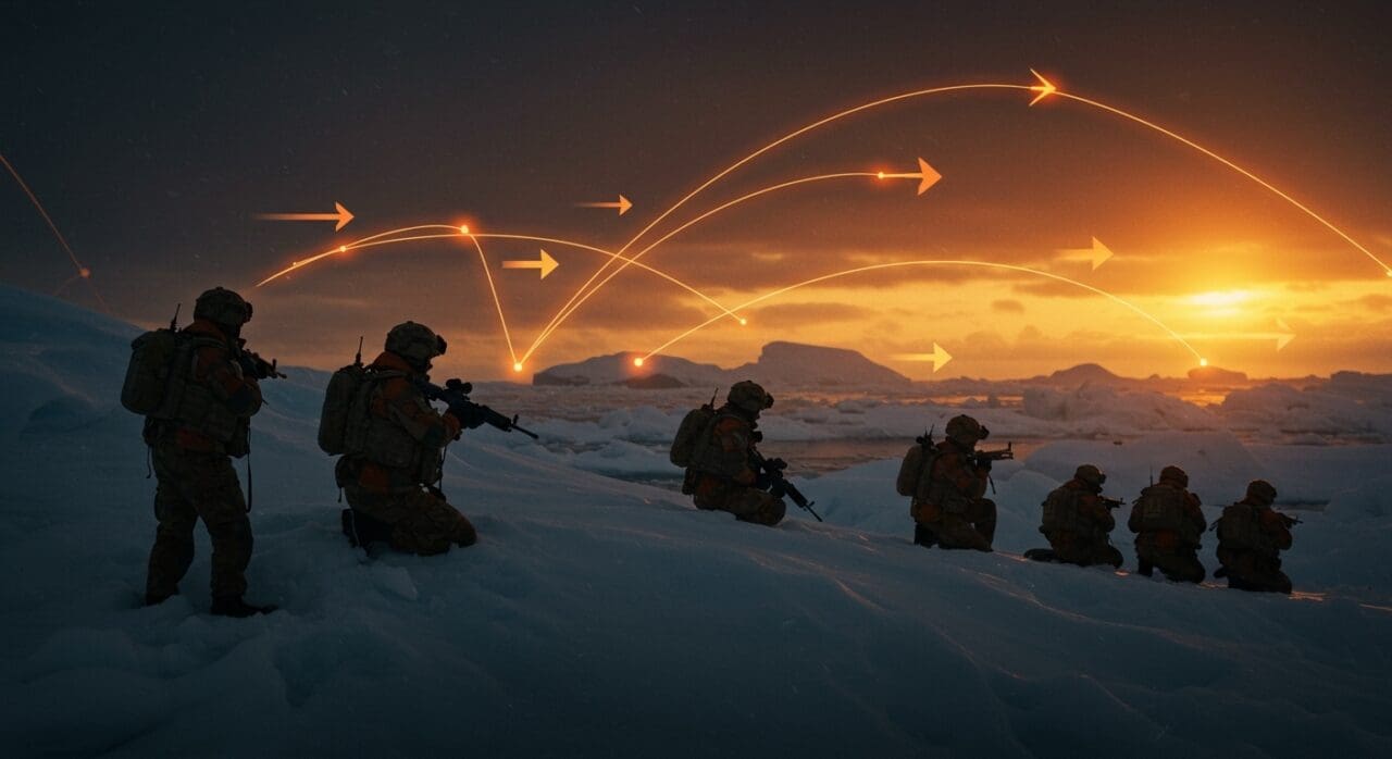 Refuerzos militares daneses en Groenlandia en contexto de seguridad ártica y presión geopolítica de EE. UU. y OTAN.