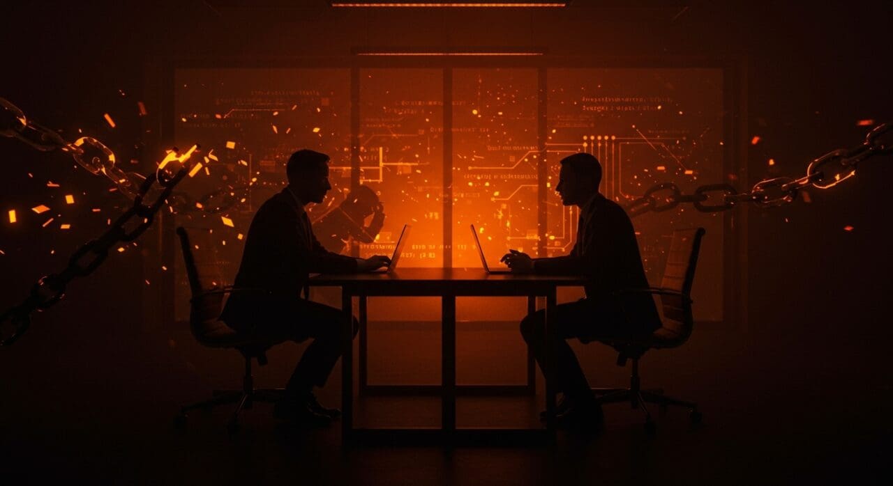 Disputa legal entre SandboxAQ y Google destacando riesgos críticos para startups tecnológicas en un entorno corporativo tenso.