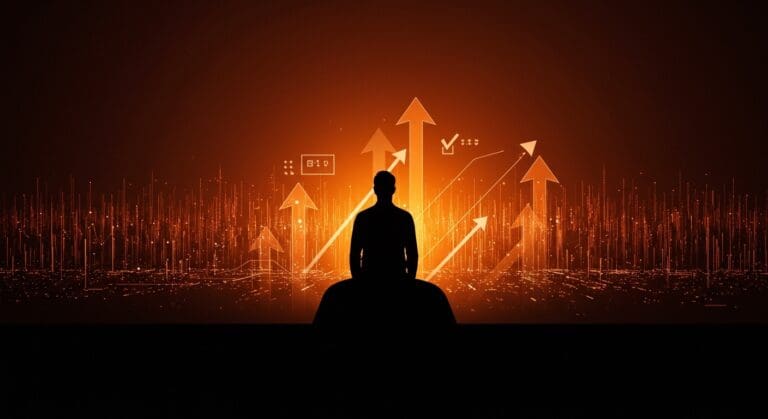 Reid Hoffman liderando éticamente en Silicon Valley con símbolos de responsabilidad social y activismo tecnológico.