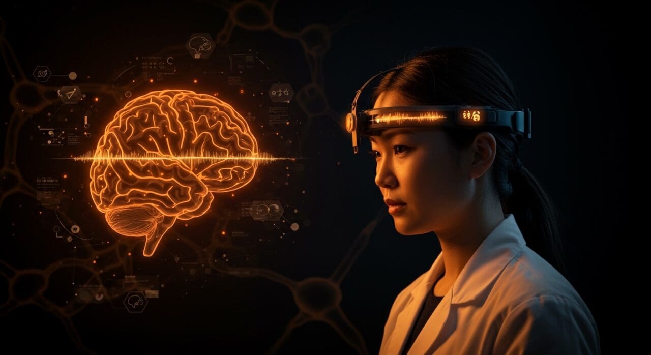 Tecnología de interfaces cerebrales no invasivas con ultrasonidos desarrollada por startup china para innovar en salud neuronal y neurotecnología.