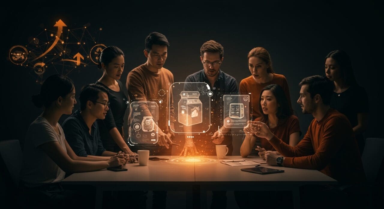 Startups presentando innovación en envase sostenible durante el VI Packaging Startup Day, destacando tecnología y emprendimiento.