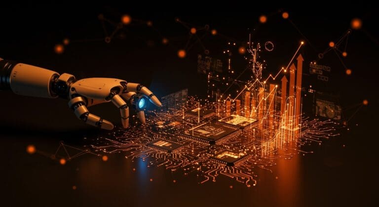 Robótica con visión artificial e IA aplicada mostrando innovación de startups tecnológicas en LATAM.