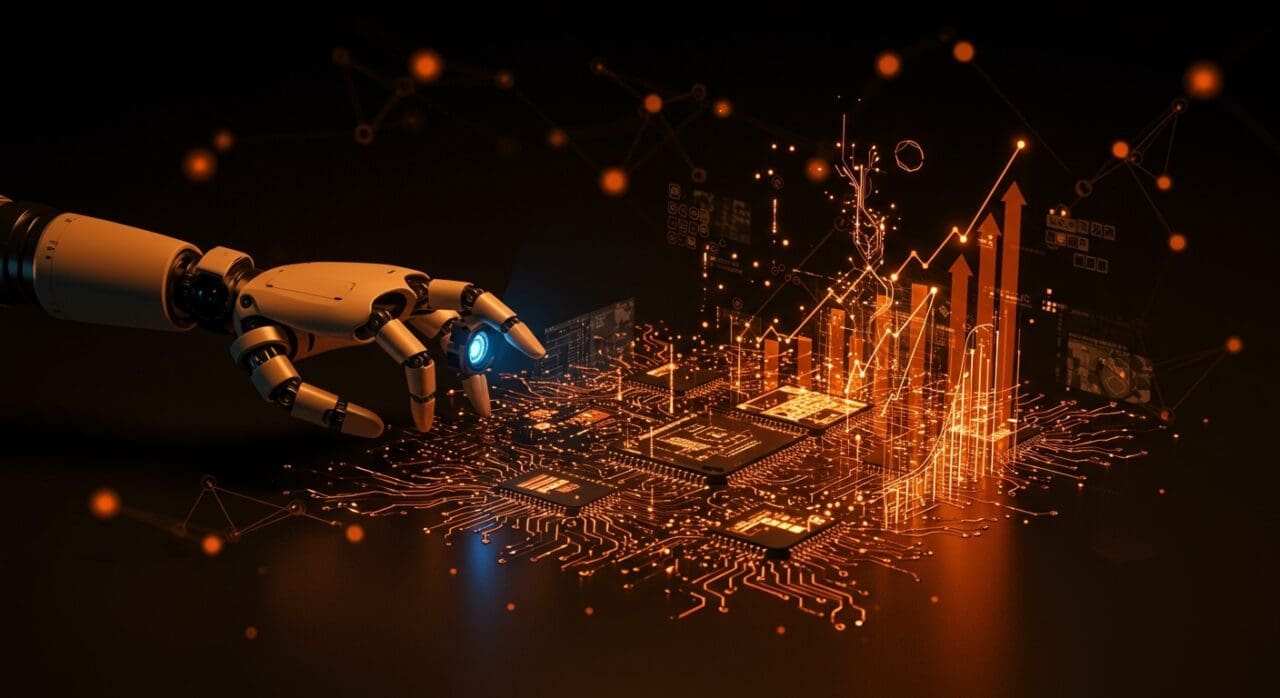 Robótica con visión artificial e IA aplicada mostrando innovación de startups tecnológicas en LATAM.