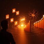 Fundador observando expansión global de e-commerce SaaS tras funding de 100M, competencia con Shopify destacada en startups LATAM.