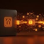 Visual conceptual de cifrado de state file en Tailscale impactando la seguridad en SaaS y networking.