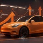 Tesla Model Y con enfoque en fiabilidad crítica según TÜV Report 2026 y tendencias en movilidad eléctrica para startups.