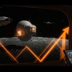 Hotel lunar hinchable de la startup GRU Space destacando tendencias de turismo espacial e innovación tecnológica.