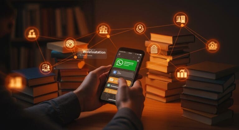 Uso de inteligencia artificial y WhatsApp para revolucionar la venta colaborativa de libros usados en startups innovadoras.