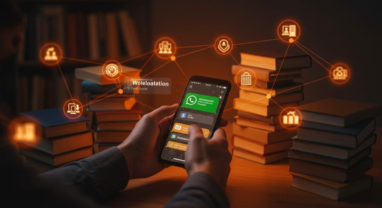 Uso de inteligencia artificial y WhatsApp para revolucionar la venta colaborativa de libros usados en startups innovadoras.