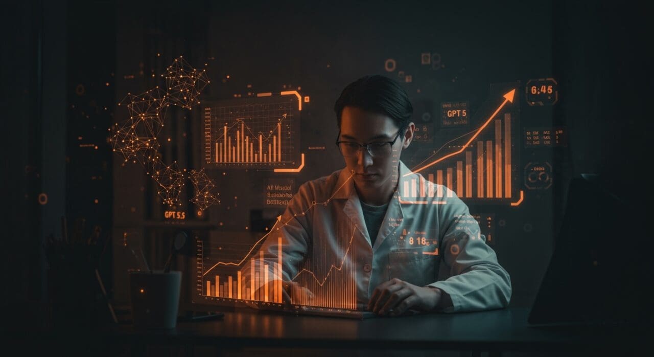 Análisis visual de los unit economics y rentabilidad del GPT-5 de OpenAI en el contexto de startups tecnológicas e inteligencia artificial.