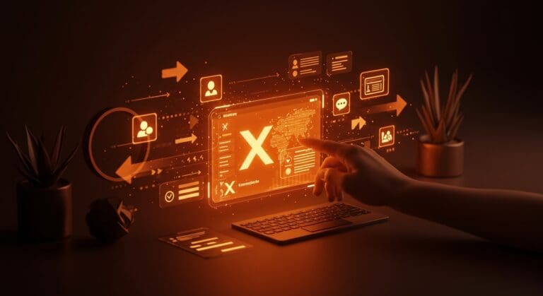 Interfaz personalizada de Starterpacks en la plataforma X que impulsa el engagement social y refleja tendencias tecnológicas actuales.