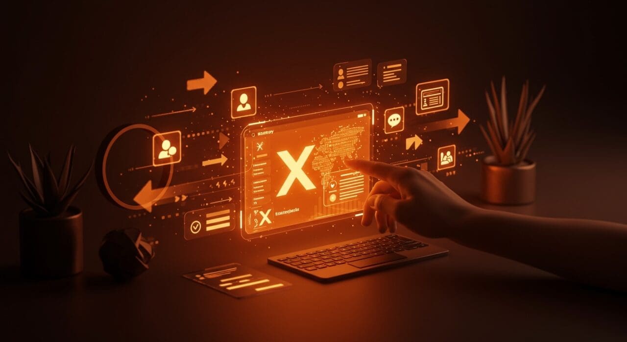 Interfaz personalizada de Starterpacks en la plataforma X que impulsa el engagement social y refleja tendencias tecnológicas actuales.