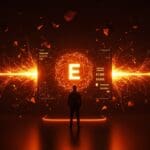 Silueta de fundador tecnológico frente a interfaz digital con redes neuronales y cifras de inversión, destacando la Serie E de xAI y alianzas estratégicas en IA.