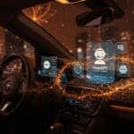 Integración de ChatGPT y Gemini en CarPlay de Apple destacando inteligencia artificial aplicada a movilidad y asistentes virtuales en tecnología automotriz.