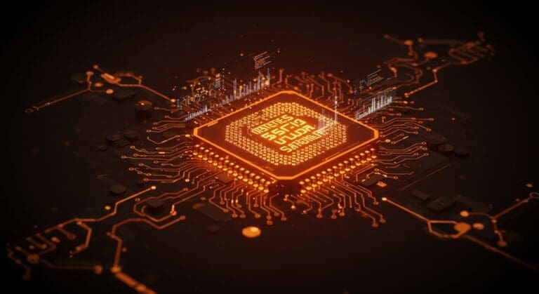 CPU x86-64 mostrando 557 registros, visualizando optimización de rendimiento e infraestructura tecnológica para startups.