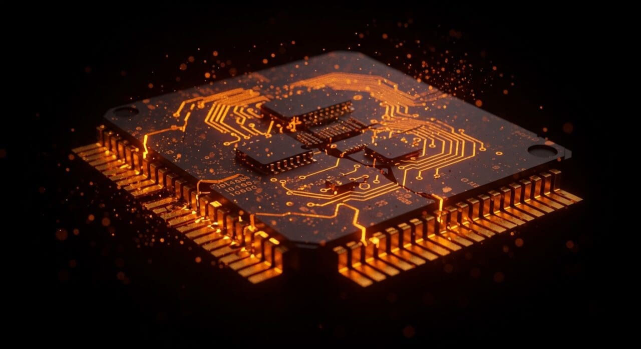 Imagen detallada de CPU Intel mostrando errores de hardware y bugs críticos en procesadores embebidos, representando erratas y estrategias de mitigación para founders tech.