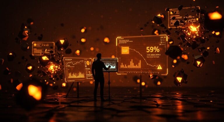 Analista tecnológico frente a una interfaz digital mostrando caída del tráfico Telnet por vulnerabilidad crítica CVE-2026-24061 en ciberseguridad.