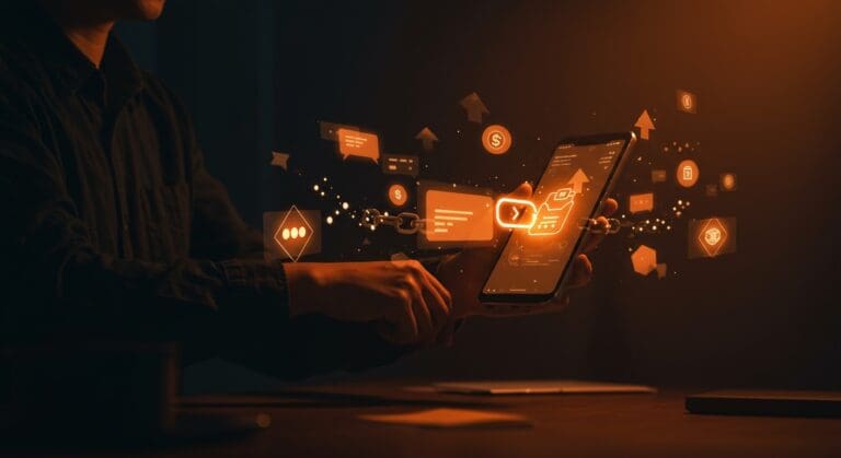 Enlace de pago digital enviado por una startup fintech en mensajería directa, destacando innovación en pagos digitales con Cash App.