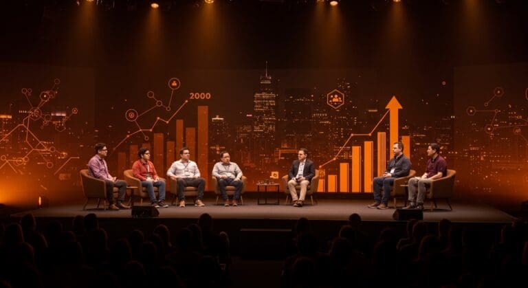 Convocatoria de speakers para TechCrunch Founder Summit 2026 en Boston, destacando escalado de startups y networking de founders.